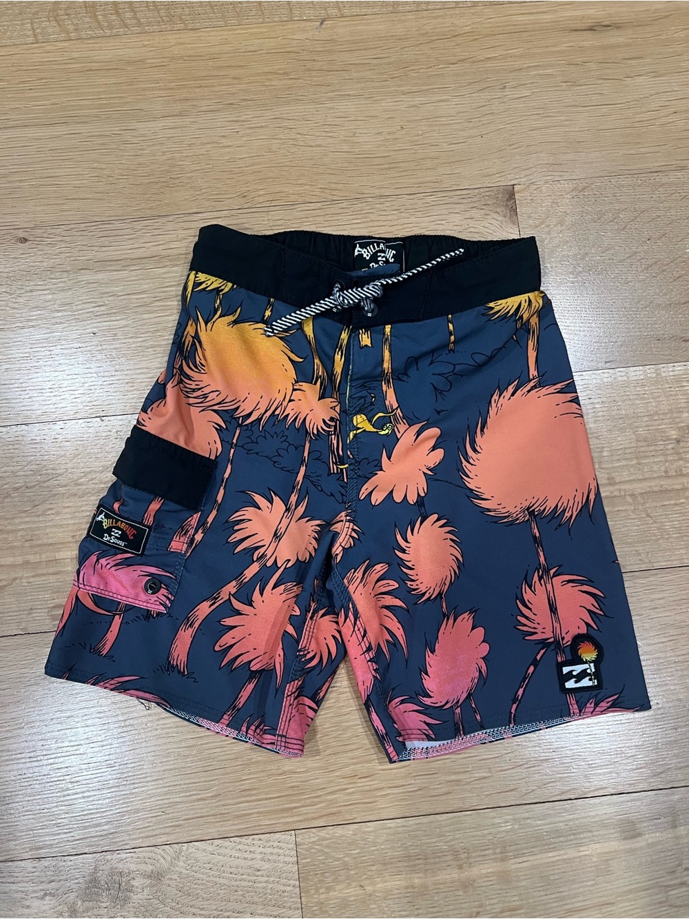 Billabong x Dr. Seuss Boys The Lorax Swim Board Shorts.
